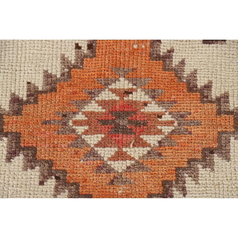 Anatolian Runner Rug Handmade Oriental Wool Carpet - 3'11"x 12'4"