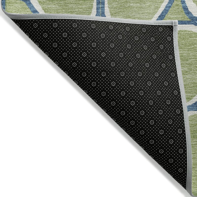 HomeRoots Abstract Transitional Rectangle Outdoor Rug