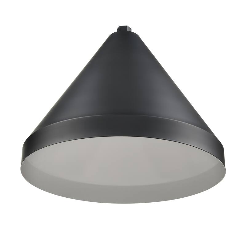R Series 1-Light Cone Shade Satin Black - Satin Black
