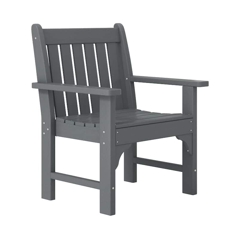Polytrends Laguna Outdoor Patio 4-Piece Garden Chair and Porch Bench Conversation Set