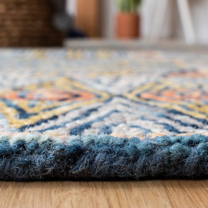 SAFAVIEH Handmade Micro-Loop Hiltrud Modern Wool Rug