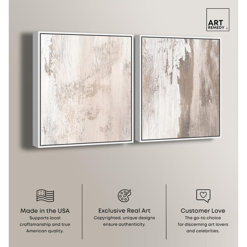 Striated Texture III Canvas Set of 2 by Art Remedy