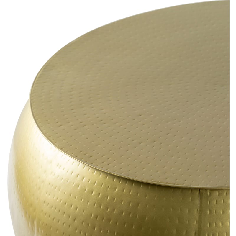 Rocca Hand Hammered Metal Side Table