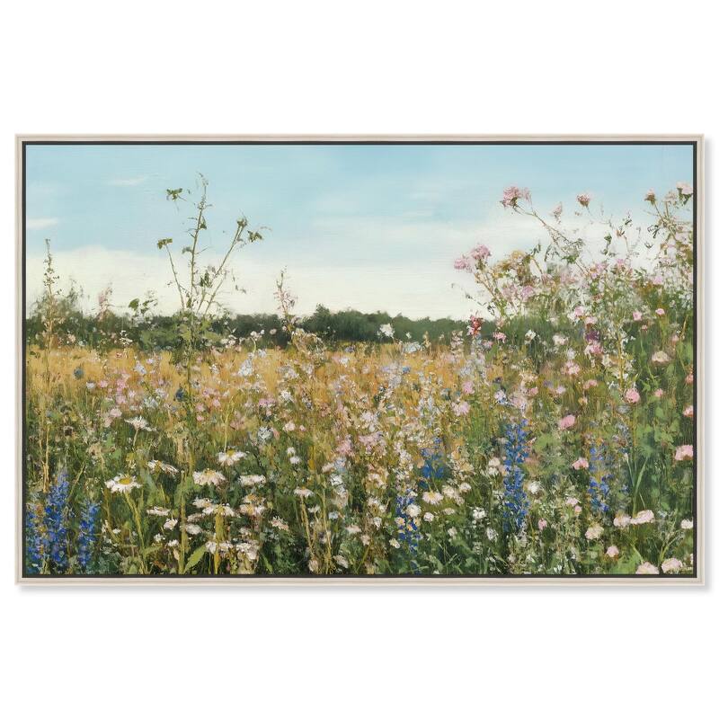 Glimmering Glade Garden II Canvas by Art Remedy - Silver - 30" x 20"