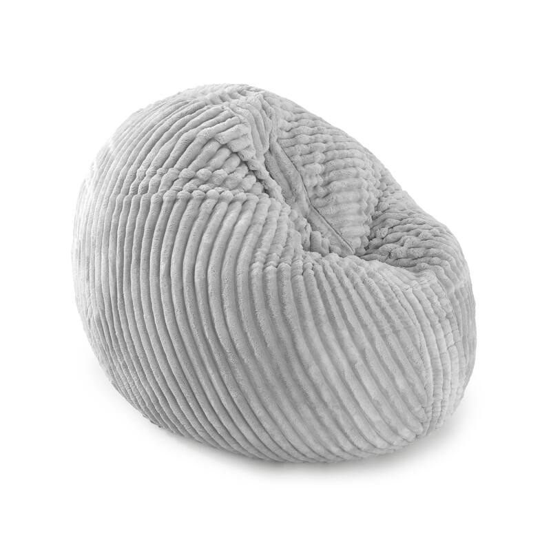 Round Bean Bag Chair and Lounger Pet-Friendly Design