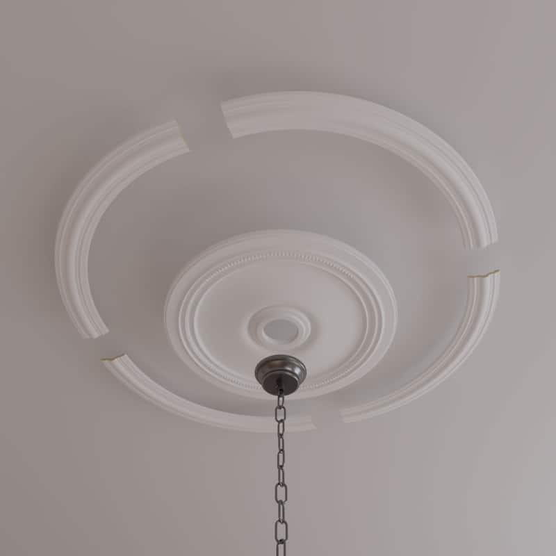 41 3/4"OD x 35 1/4"ID Ceiling Ring with 24"OD Ceiling Medallion Diane Light Accent Kit - 41 3/4"OD x 35 1/4"ID
