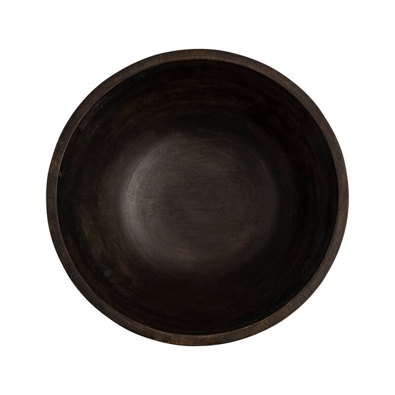 Elk Home Bradford Black Finish Wooden 12 Inch Wide Bowl