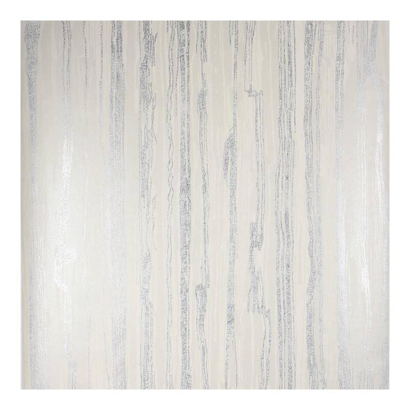 Brewster Nova Platinum Faux Wood Wallpaper - 21 x 396 x 0.025