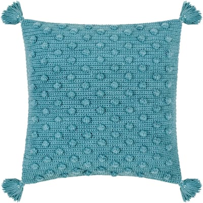 Artistic Weavers Kalae Crochet Pom Throw Pillow with Tassels