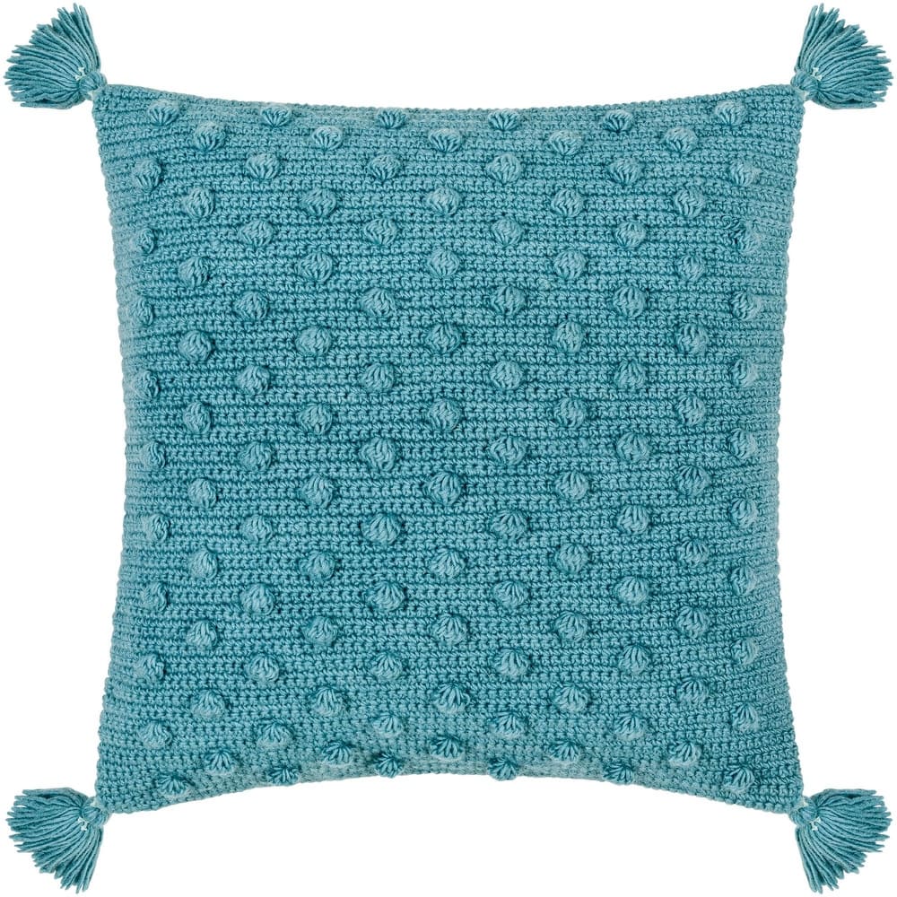 Artistic Weavers Kalae Crochet Pom Throw Pillow with Tassels