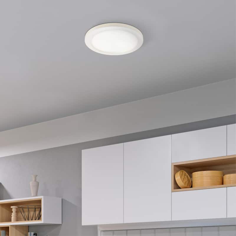 Westinghouse Lighting 15 Inch 30 Watt Dimmable LED Indoor Flush Mount Fixture with Color Temperature Selectable - 15 Inch
