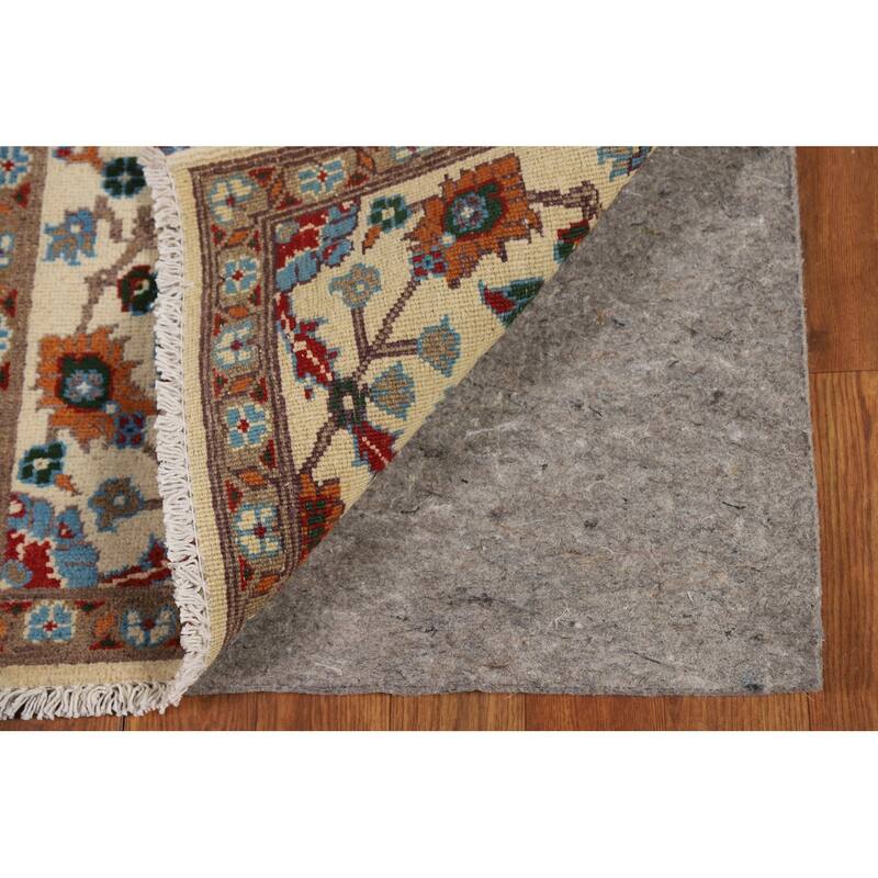 All-Over Floral Kazak Oriental Foyer Rug Hand-Knotted Wool Carpet - 2'0" x 3'0"