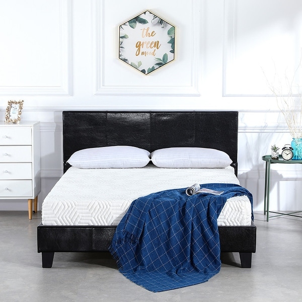 Twin top leather headboard