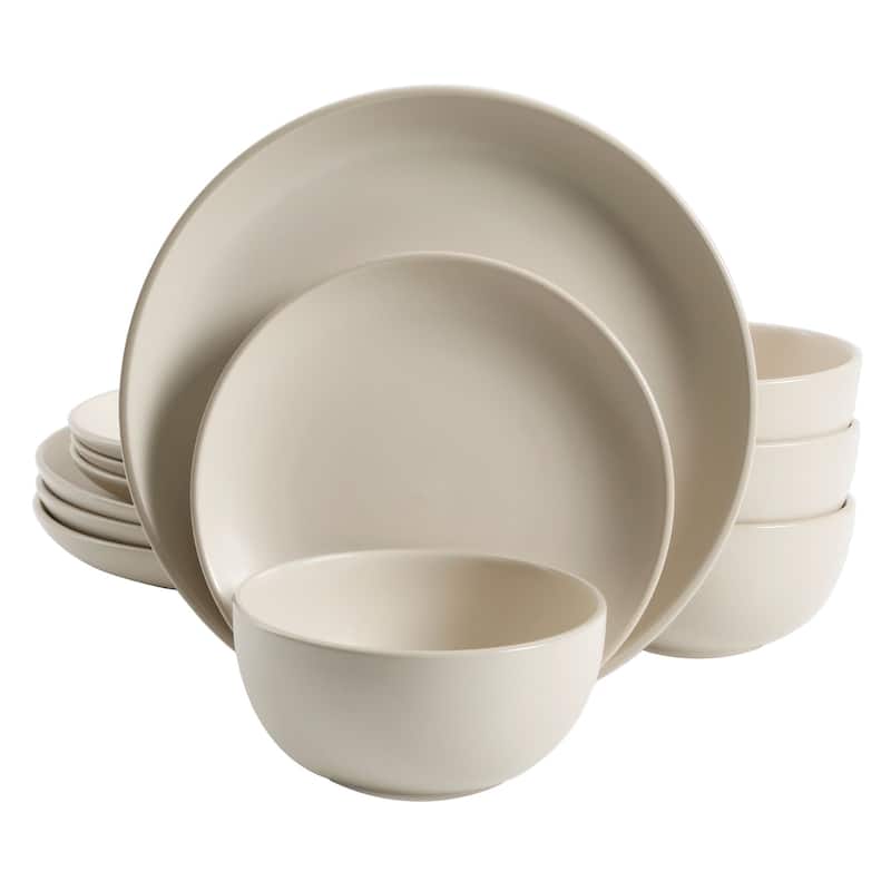 Gibson Home Rockaway 12pc Dinnerware set - Cream