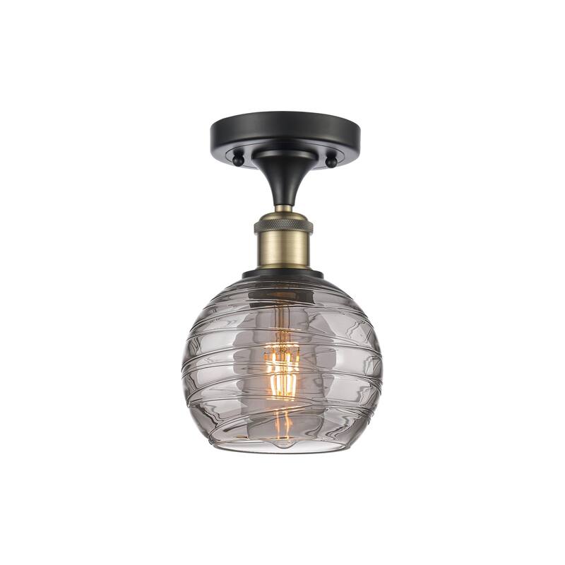 Innovations Lighting 516-1C-10-6 Athens Semi-Flush Athens Deco Swirl