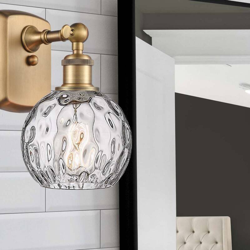 Innovations Lighting Athens Water Glass 1 Light 6" Sconce