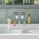 preview thumbnail 5 of 12, Roman Tub Faucet with Handheld Shower 3-Handle Deck Mount Bathtub Faucet Set