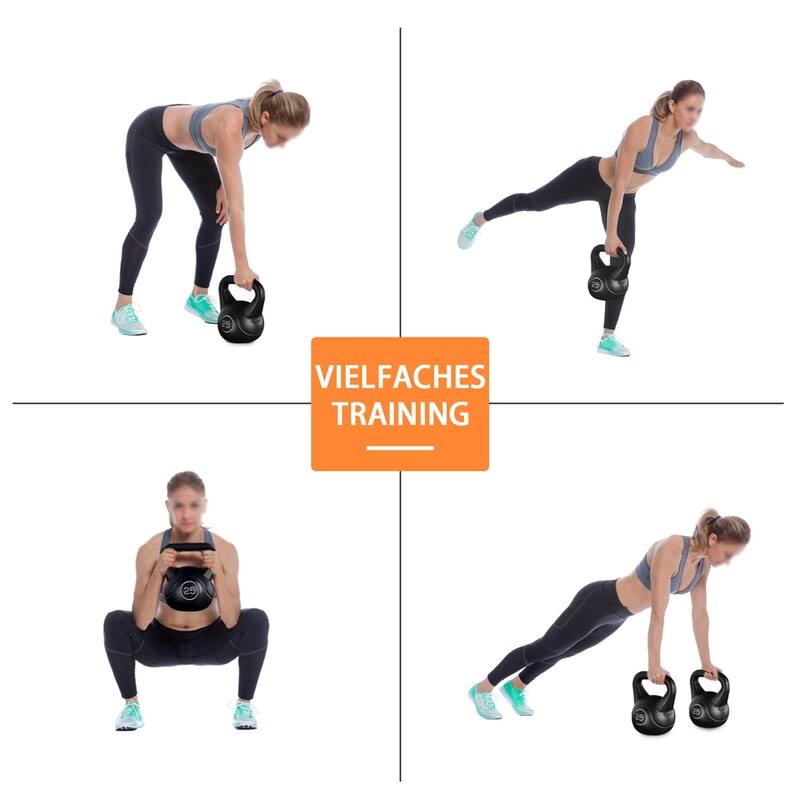 Yaheetech 25lbs Fitness Kettlebell Weight w/HDPE Coated Wide Flat Base