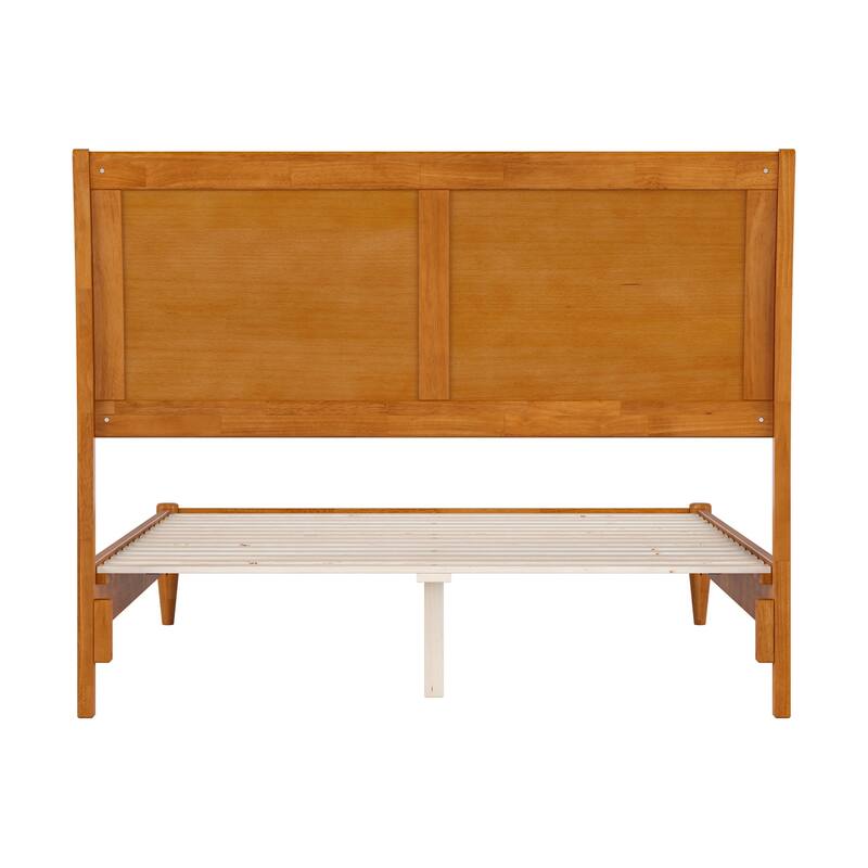 Valencia Solid Wood Low Profile Sleigh Platform Bed