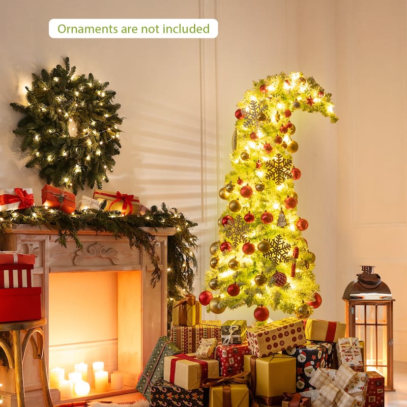 Costway 5/6/7 FT Bendable Christmas Tree with Bendable Top, 290 Branch - See Details