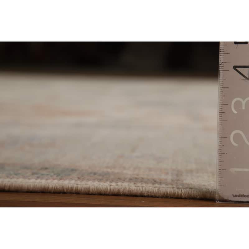 Hand Knotted Oriental 100% Wool Carpet Transitional All-Over Beige & Ivories Oushak Area Rug - 15' 0'' X 10' 3''