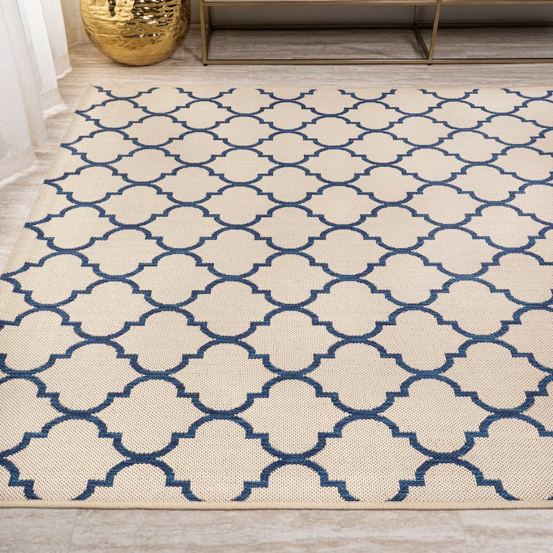 JONATHAN Y Isla Ogee Trellis Indoor/Outdoor Area Rug