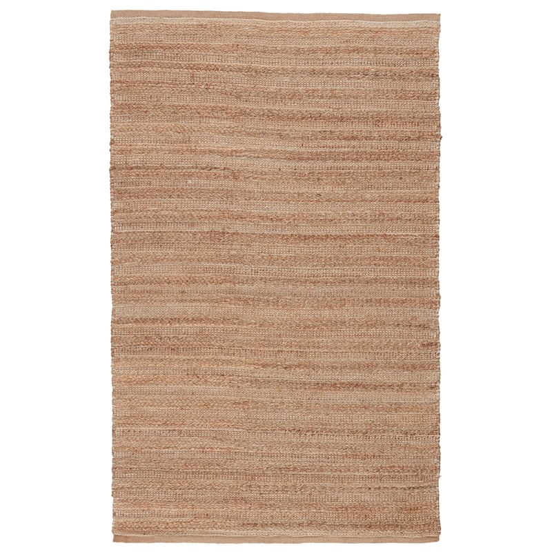 Solis Natural Jute Stripe Area Rug - 2'6" x 4' - Tan/White - Runner/Rectangle