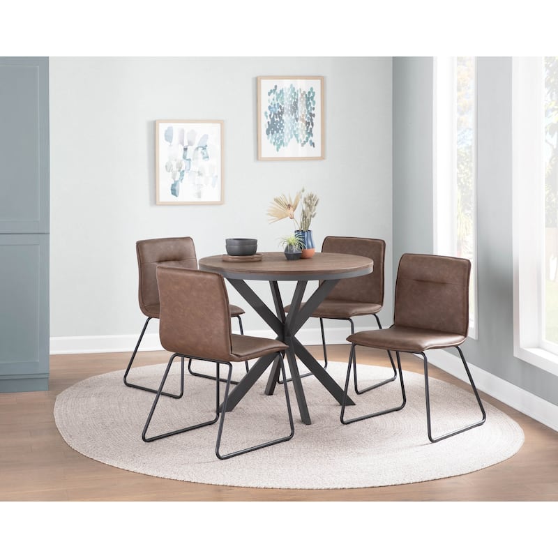 Carbon Loft Lyonne Industrial Dining Chair (Set of 2) - N/A