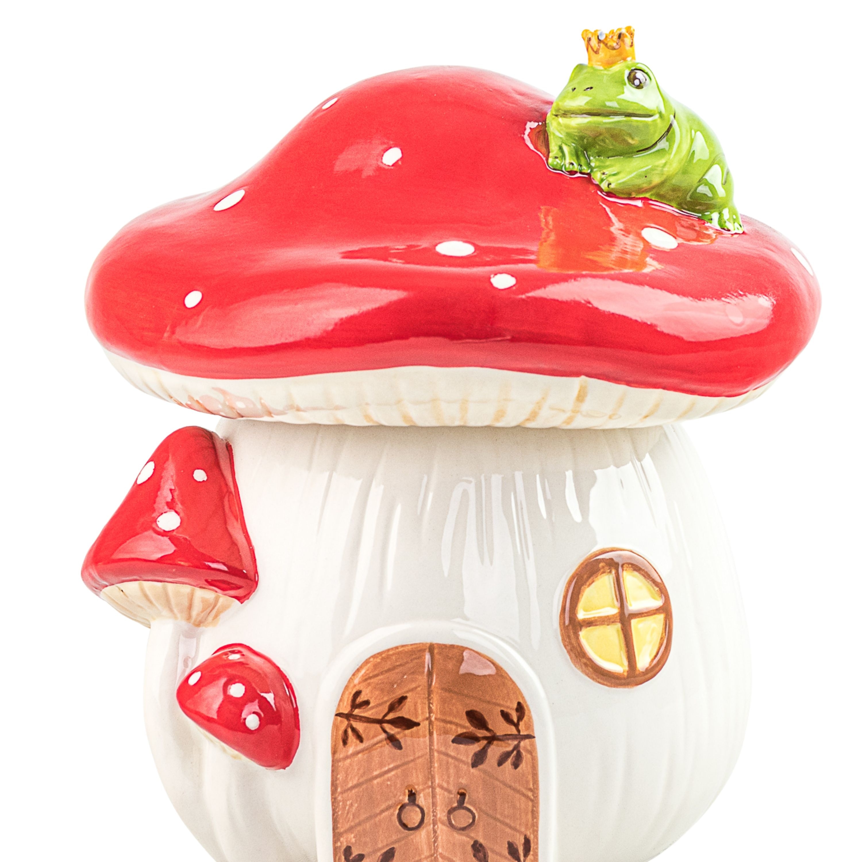 10 Strawberry Street Toadstool Cottage Ceramic Canister - Bed Bath