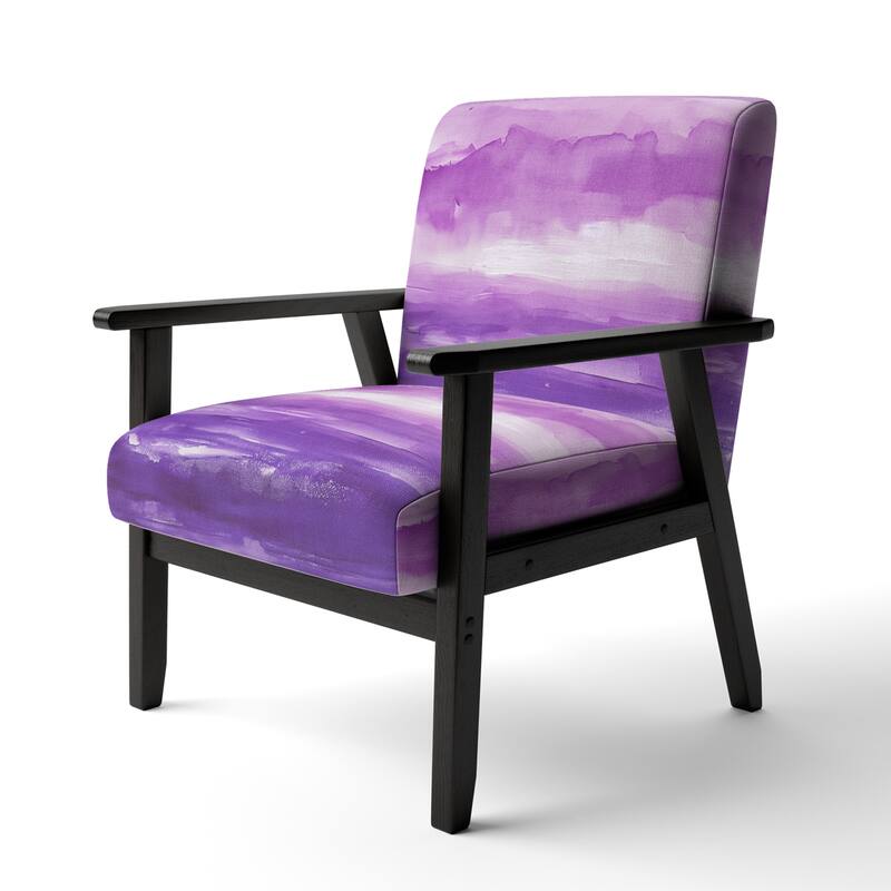 Designart "From the Shore" Upholstered Beach Accent Chair - Nautical & Coastal Arm Chair For Bedroom