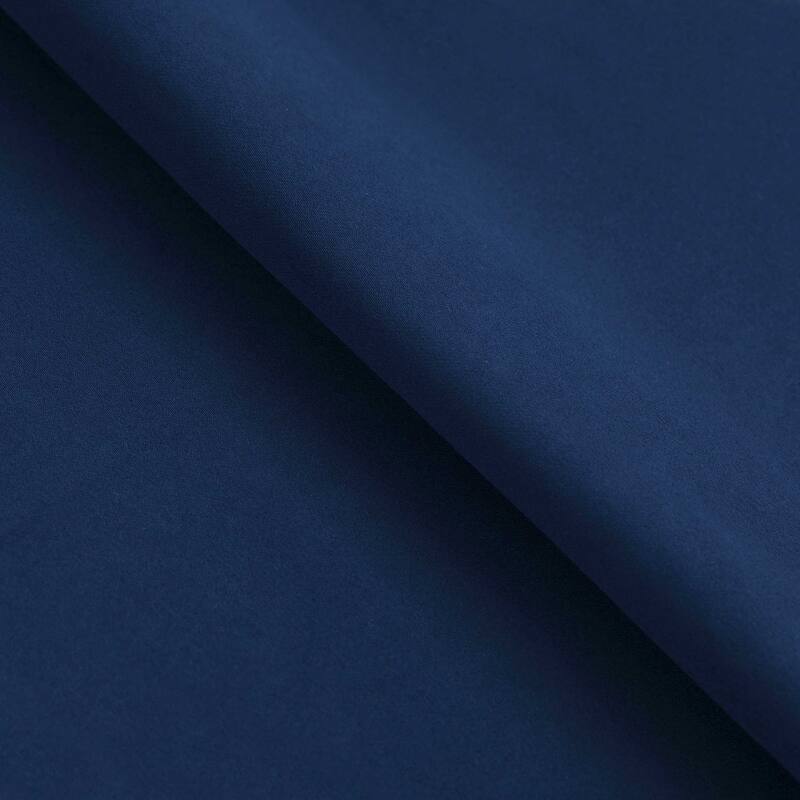 Modern Solid Room Darkening Blackout Curtains, Rod Pocket, Set of 2