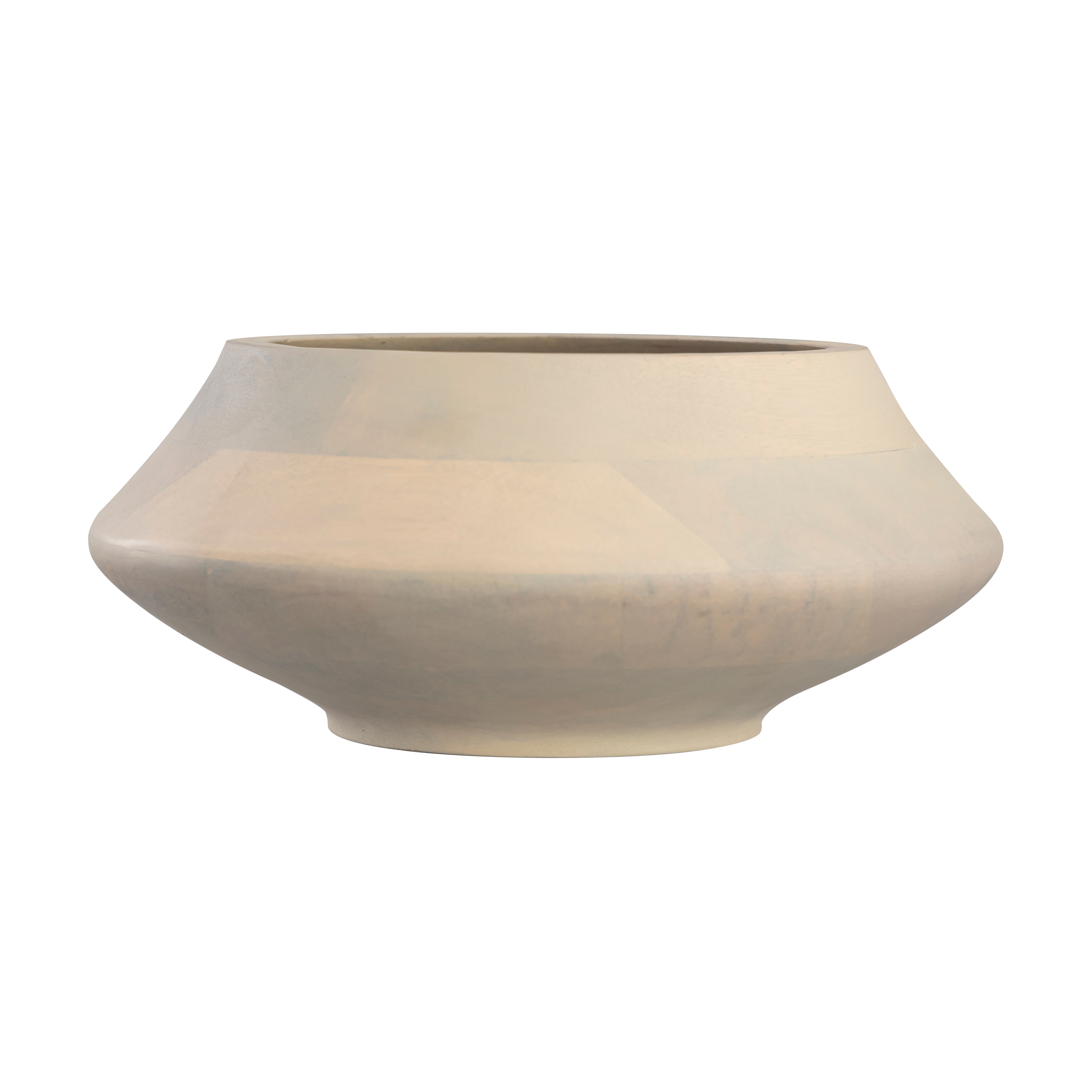 Elk Home Belle Whitewash Wooden 10.5 Inch Wide Bowl