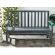 preview thumbnail 1 of 4, SAFAVIEH Outdoor Living Indaka Ash Grey Acacia Wood Bench Ash Grey