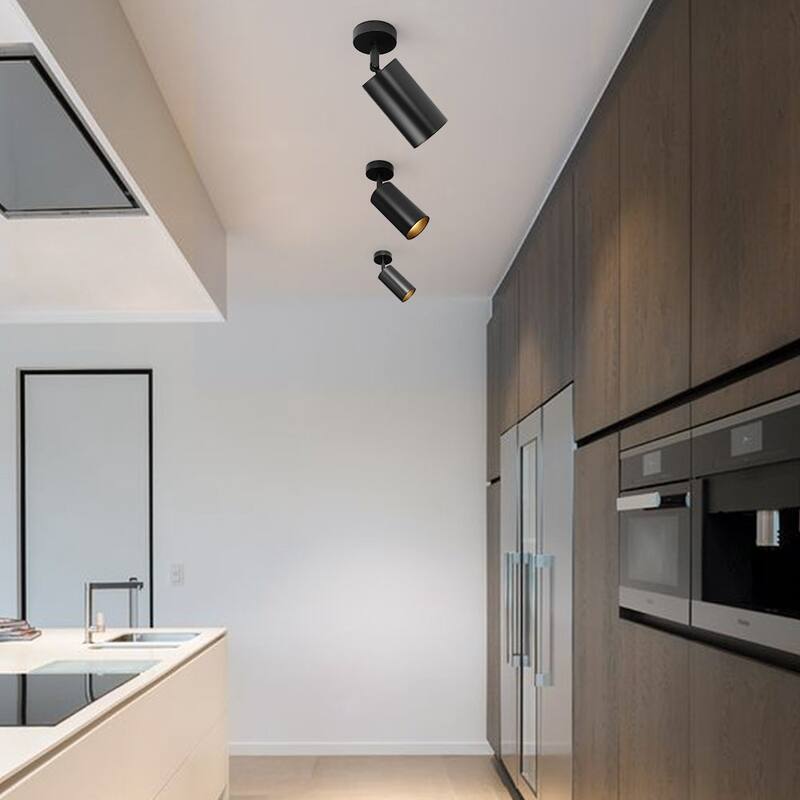 Modern Brass 1-Light Ceiling Spotlight - Adjustable