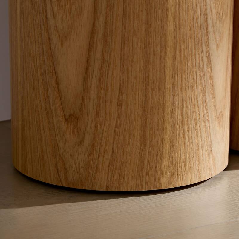 66.93" Modern Console Table for Entryway with Unique cylinders Legs Design for Living Room Hallway Foyer Entrance Study