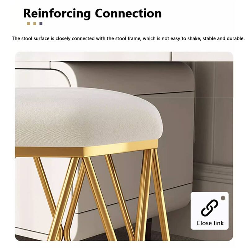 Modern Luxury Round Stool Office Chair Bird'S Nest Stool Legs