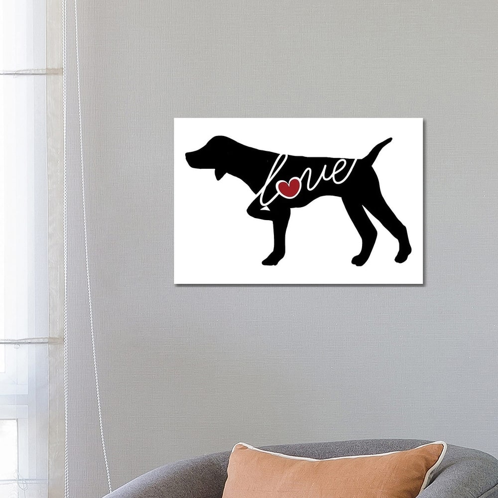 iCanvas "German Shorthaired Pointer Pointing" by Traci Anderson Canvas Print