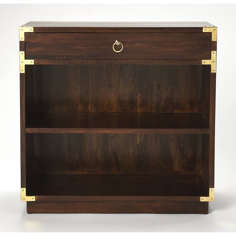 Handmade Forster Brown Campaign Bookcase (India)