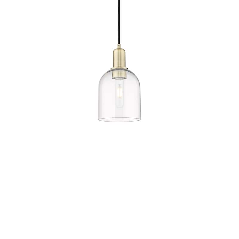 Innovations Lighting 716-1P-11-6 Bella Pendant Bella 6" Wide Mini - Antique Brass / Clear