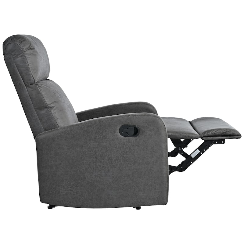 Modern Lounge Chaise Chair, Home Theater Manual Recliner Chair, Accent Chair with Three Adjustable Angles
