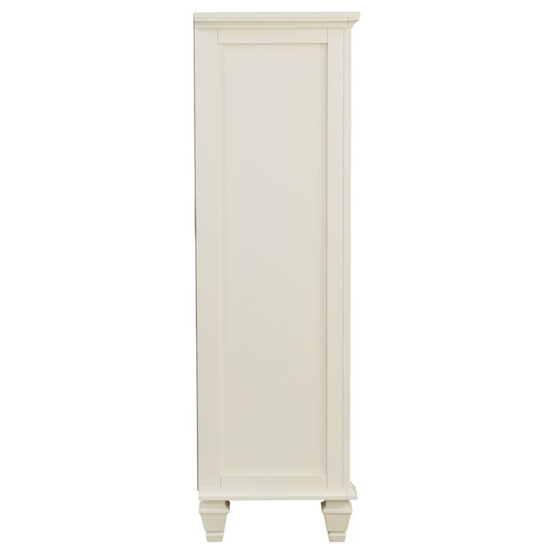 Sandy Beach Coastal Wood 5-drawer Bedroom Chest
