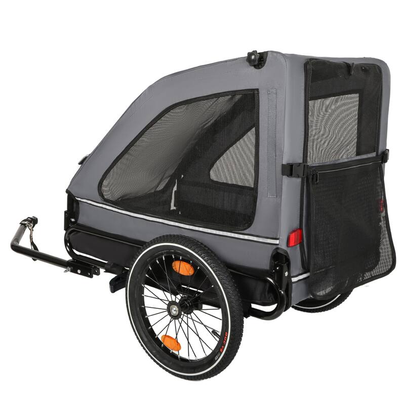 Pet Bike Trailer Dog Cart for Bicycle,Suitable for Small and Medium Pets, Easy Folding Cart Frame, Non-Slip Floor