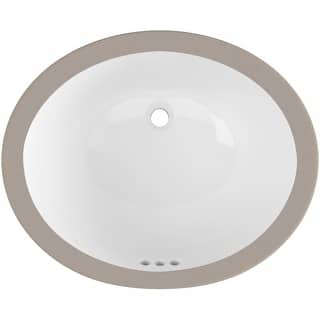 PROFLO PF1512U Comstock 17" Oval Vitreous China Undermount Bathroom