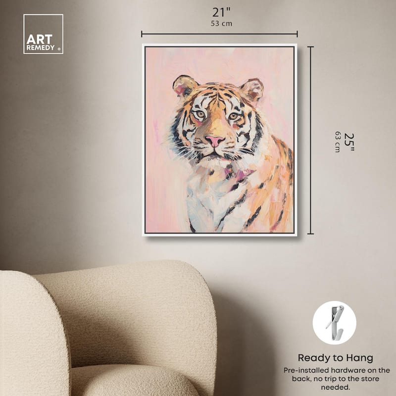 Quiet Tiger Canvas by Art Remedy