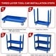 preview thumbnail 16 of 21, 3-Tier Rolling Tool Cart for Garage and Workshop Use