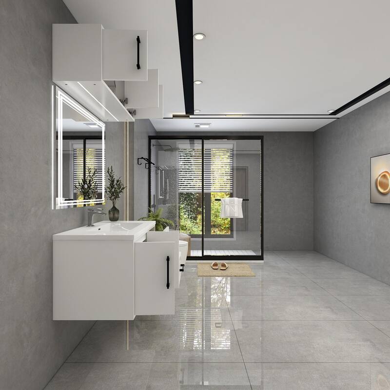 Victoria 36'' L Wall-Mounted Vanity Set with Motion Sensor LED light Top Cabinet