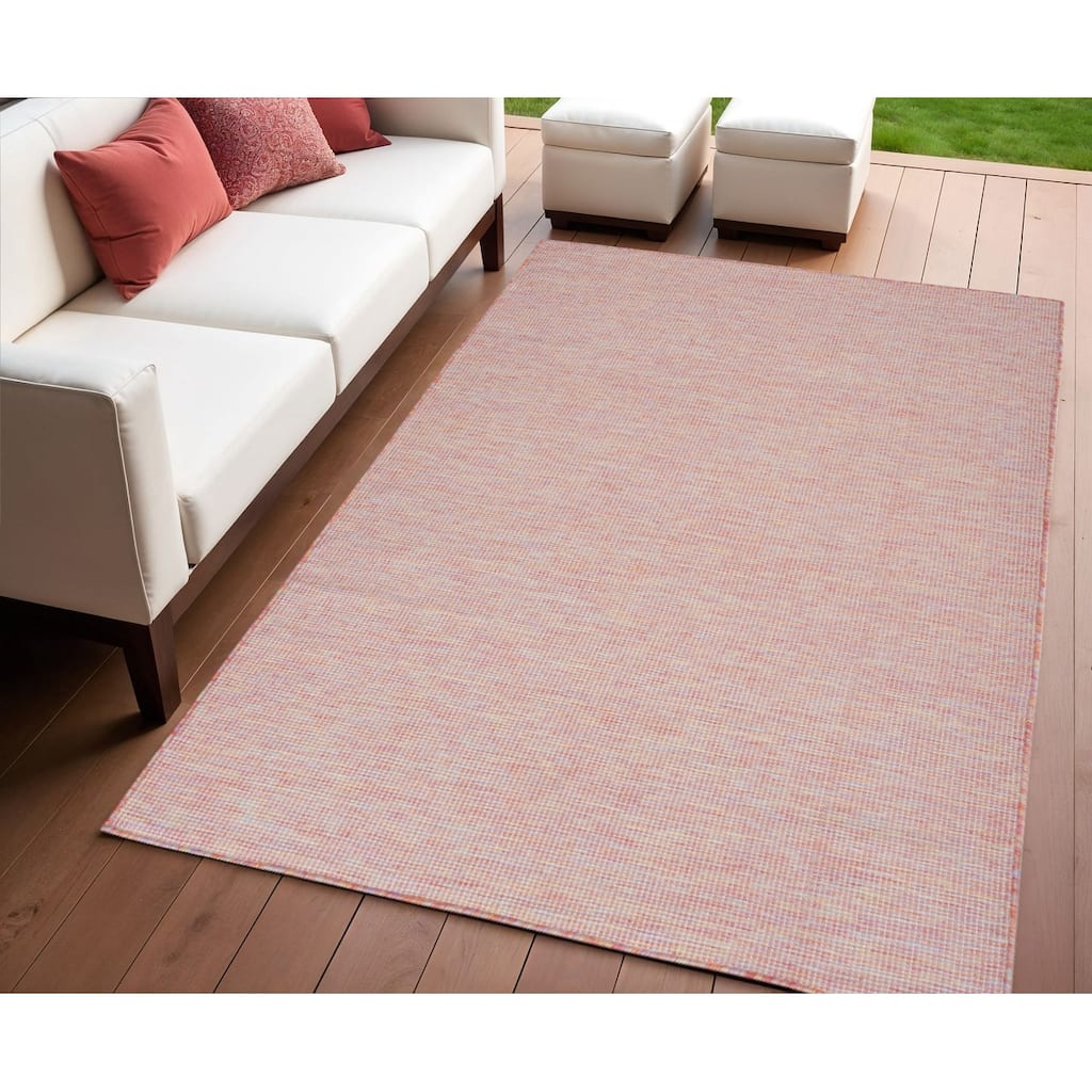 HomeRoots Contemporary Rectangle Outdoor Rug - 4' X 6'