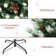 preview thumbnail 20 of 28, HOMCOM Flocked Christmas Tree with Mistletoe, Xmas Unlit Christmas Tree with Stand