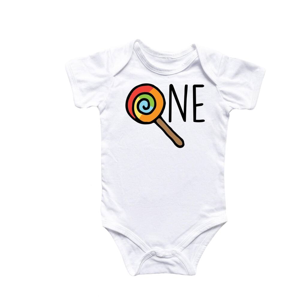 Candy Lolipop Sweet One - Baby Boy Girl Clothes Infant Bodysuit Funny Cute Newborn