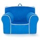 preview thumbnail 26 of 42, Costway Kids Sofa Toddler Foam Filled Armchair w/ Velvet Fabric Baby - See Details Blue